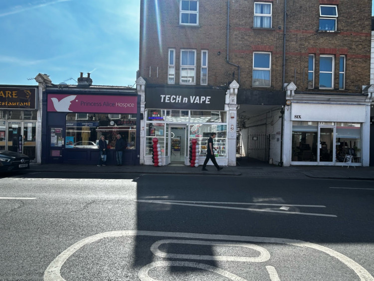 Tech 'n' Vape is located in 8 Broad St, Teddington TW11 8RF (Credit: Tilly O'Brien)
