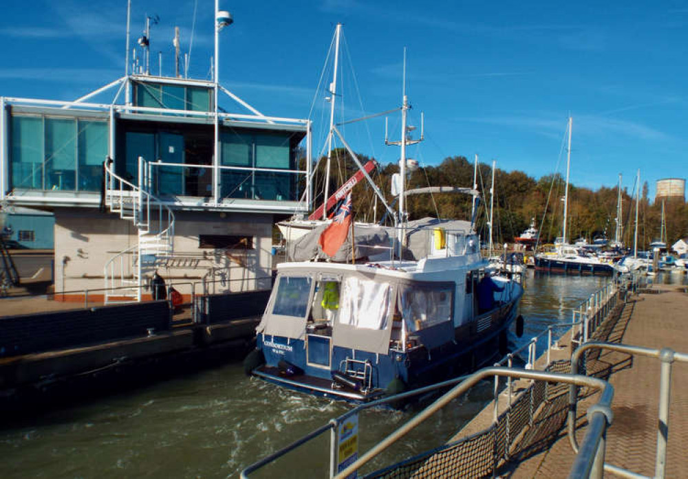 Shotley Marina lock tower