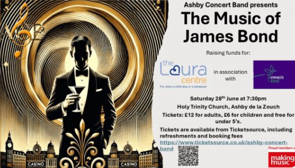 The Music of James Bond at Holy Trinity Church, Ashby de la Zouch, Leicestershire