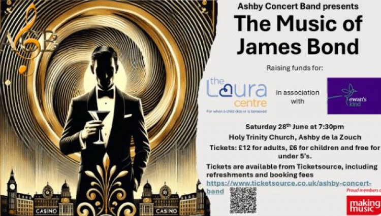 The Music of James Bond at Holy Trinity Church, Ashby de la Zouch, Leicestershire The Music of James Bond at Holy Trinity Church, Ashby de la Zouch, Leicestershire