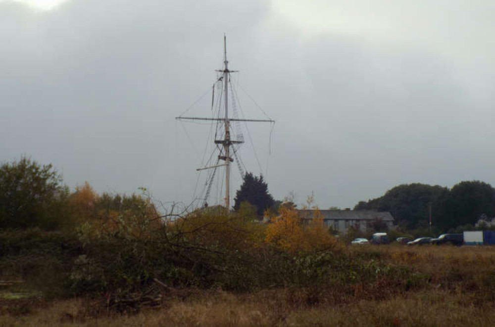 Restoration of the famed HMS Ganges mast is set to be brought forward (Picture credit: Nub News)