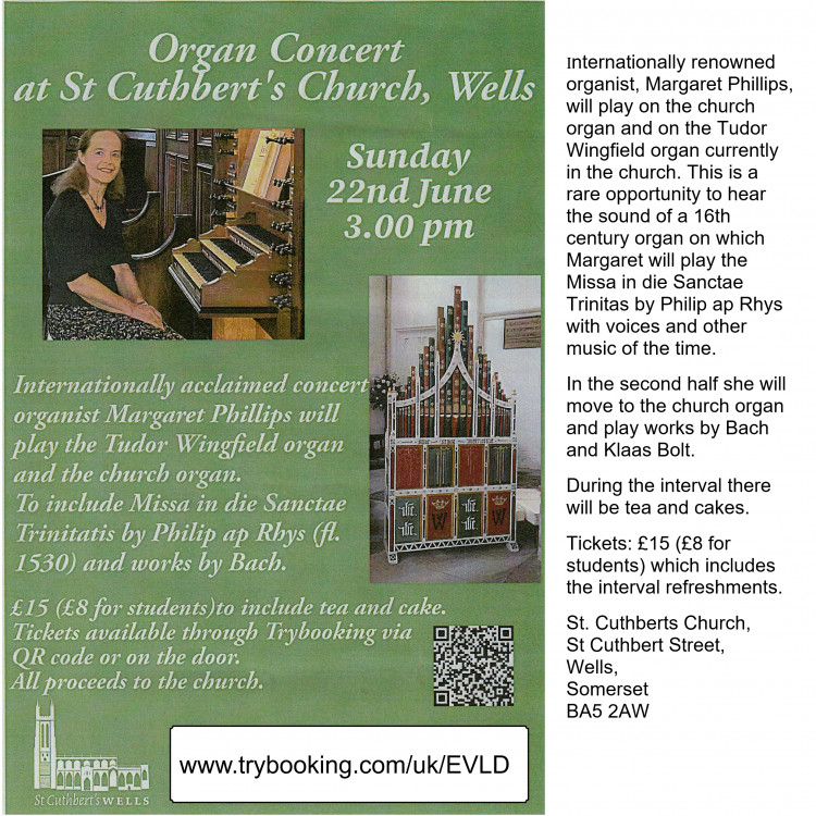 Organ Concert at St Cuthbert's Church, Wells Organ Concert at St Cuthbert's Church, Wells