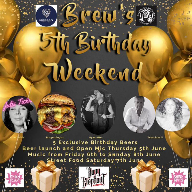Brew's 5th Birthday Weekend at Brew, 106B Market Street, Ashby-de-la-Zouch