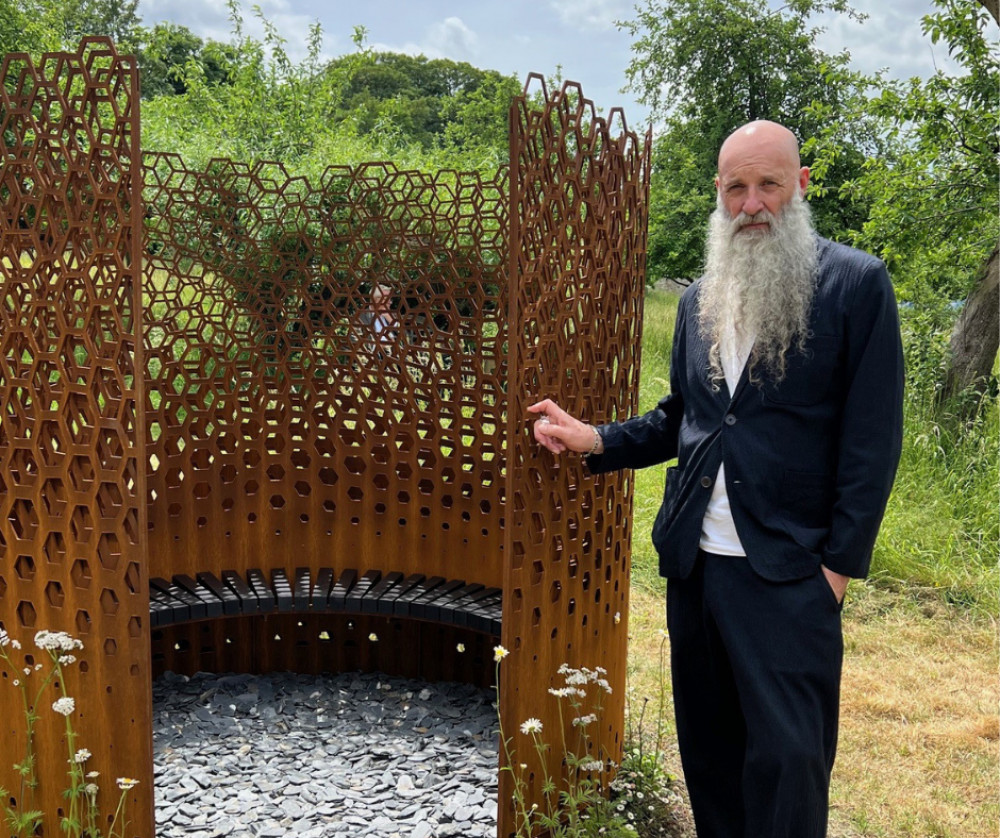 The memorial sculpture was created by award-winning artist Wolfgang Buttress (pictured) and his team. (Supplied) 