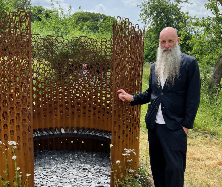 The memorial sculpture was created by award-winning artist Wolfgang Buttress (pictured) and his team. (Supplied) 