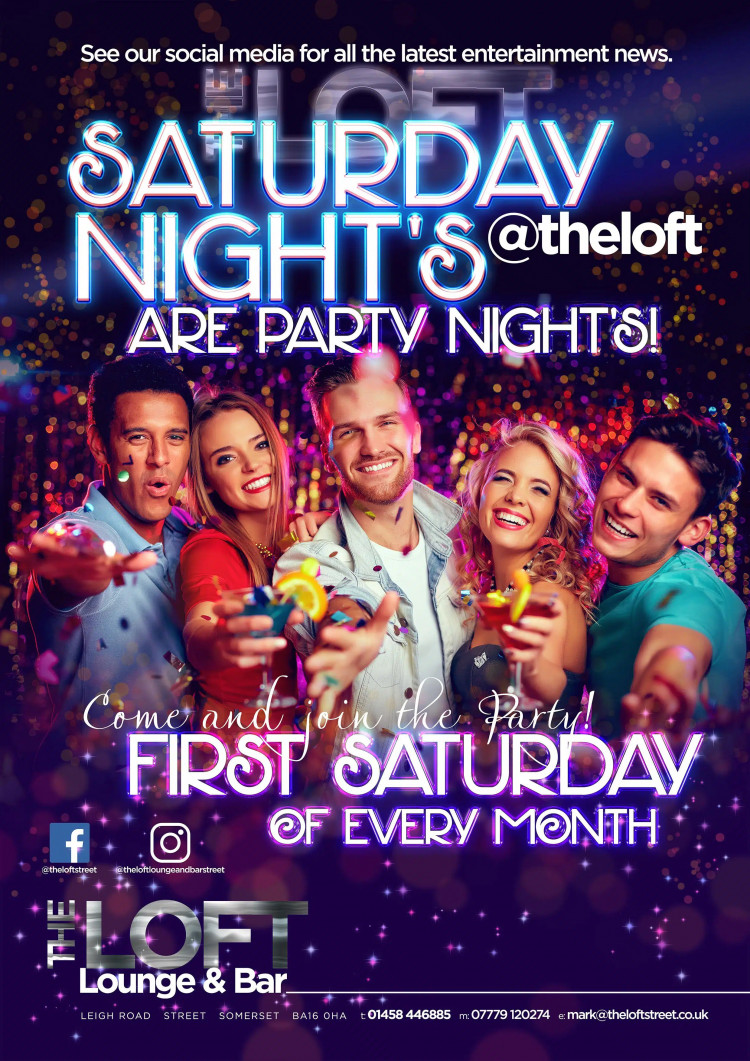 The Loft on Leigh Road, Street, invites everyone this Saturday for a Disco Night with classic tunes and a lively atmosphere. 