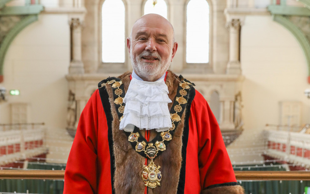 The new Mayor of Congleton, councillor Robert Brittain (Credit: CTC)