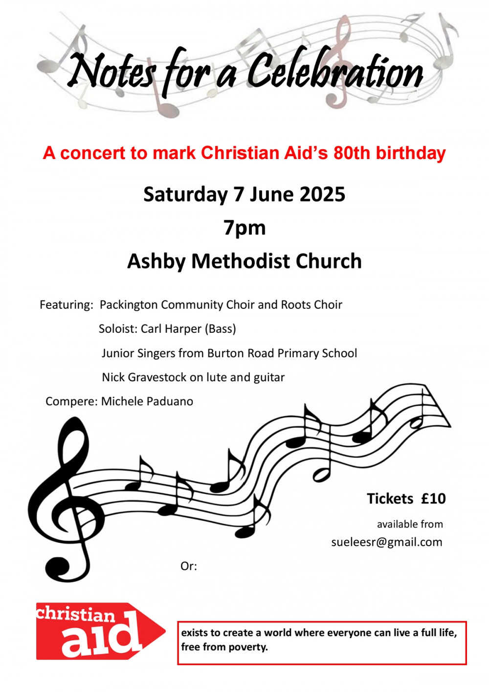 Ashby Celebrates Christian Aid's 80th birthday