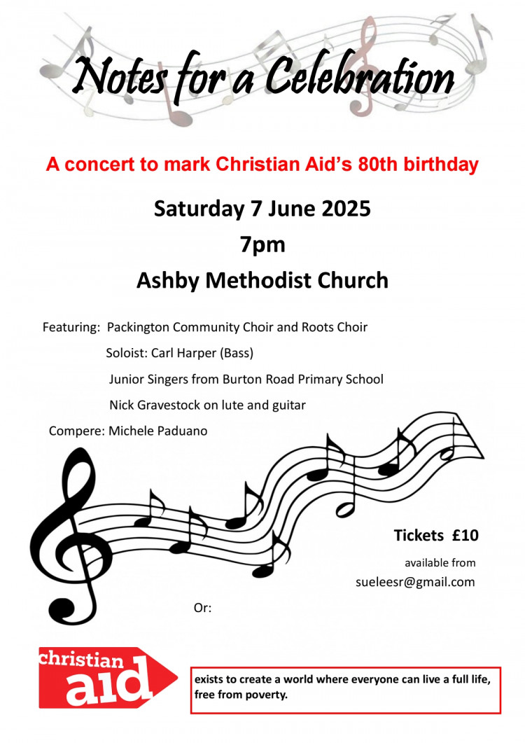 Ashby Celebrates Christian Aid's 80th birthday