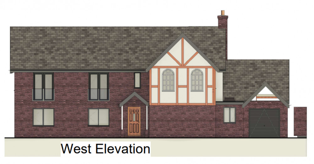 The extension was built on a home in Wroxall (image via planning application) The extension was built on a home in Wroxall (image via planning application)
