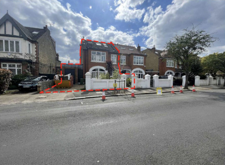 A family on Nassau Road, Barnes, has proposed to demolish their home and replace it with a new ‘like-for-like’ property (credit: Planning application). 