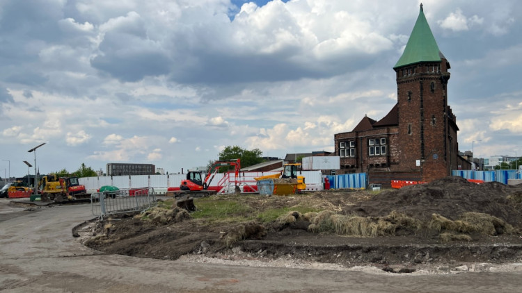 There will be no trains to or from Stockport from 2-23 August 2025 while the Greek Street / Armoury Roundabout bridge is replaced (Image - Network Rail)