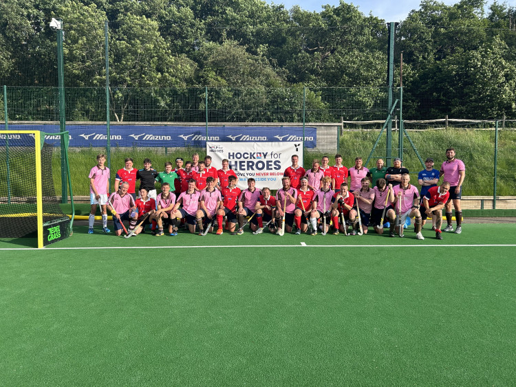 Teddington Hockey Club took on Hockey 4 Heroes' Operation Peacefinder challenge last week (Image supplied)