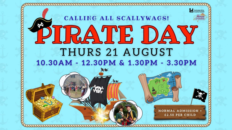 Pirate Day! at The 1620s House and Garden, Manor Road, Donington le Heath, Coalville