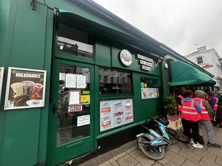 PR Tasty is located outside of the entrance to Surbiton Station (Credit: Tilly O'Brien)