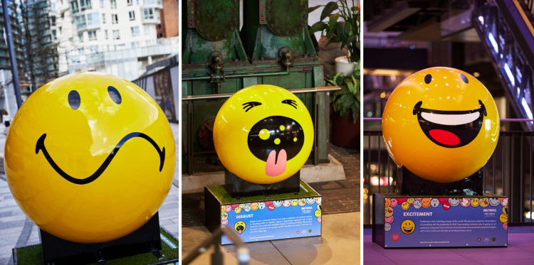 A collection of 15 Smiley sculptures will appear in Stockport from 4 July to 15 September 2025 as part of a free, self-guided art trail (Images - SmileyWorld)