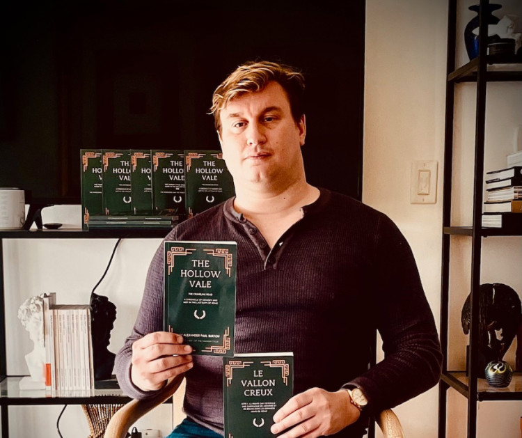Alexander Paul Burton, a queer author from Somerset, subverts local myths in "The Hollow Vale," a queer-led fantasy blending Roman Britain, Arthurian lore, and Somerset's landscape. (Supplied)