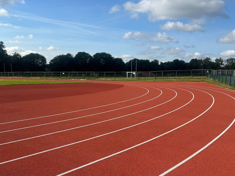 The newly resurfaced athletics track at Barn Elms in Barnes is now open, offering modern facilities for runners, jumpers and throwers across Richmond (credit: Richmond Council).