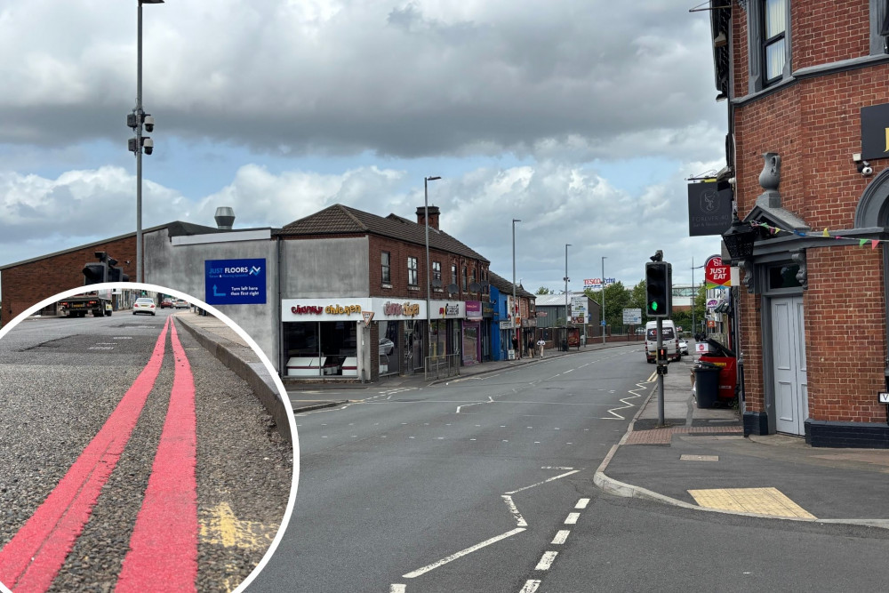 A new red route will be installed on a section of Broad Street in Hanley. (Nub News) A new red route will be installed on a section of Broad Street in Hanley. (Nub News)