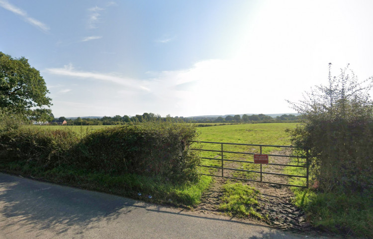 A new battery energy storage system will be built in fields to the east of Woodford Road, close to the border with Stockport Council (Image - Google Maps))