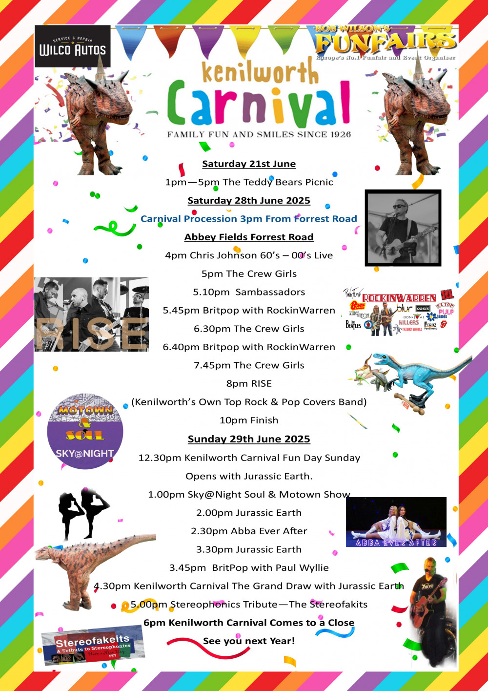 Kenilworth Carnival Weekend 2025
