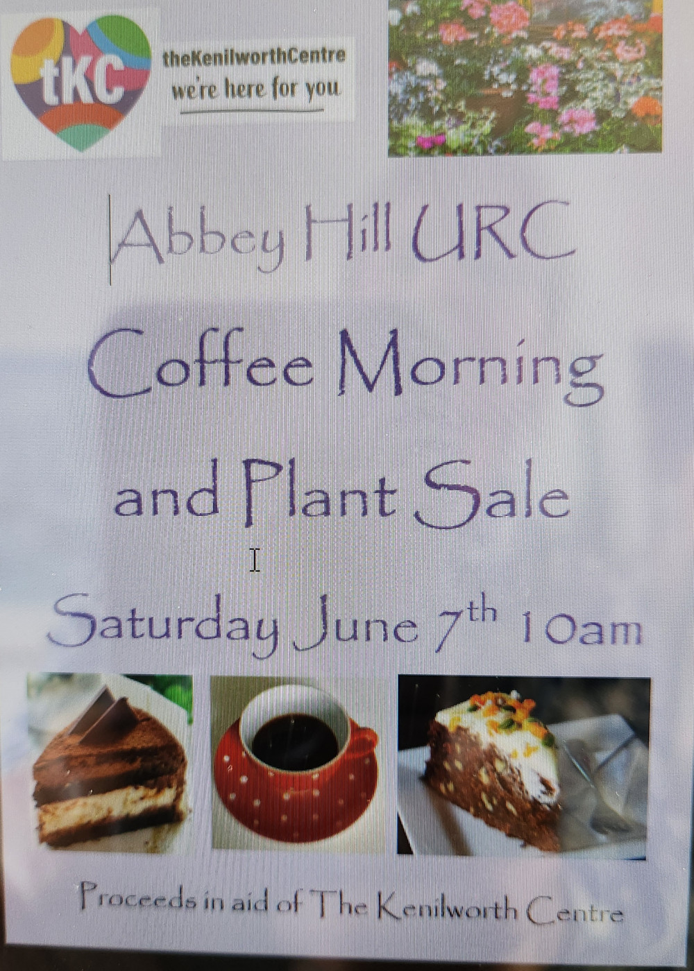 Coffee Morning and Plant Sale Coffee Morning and Plant Sale
