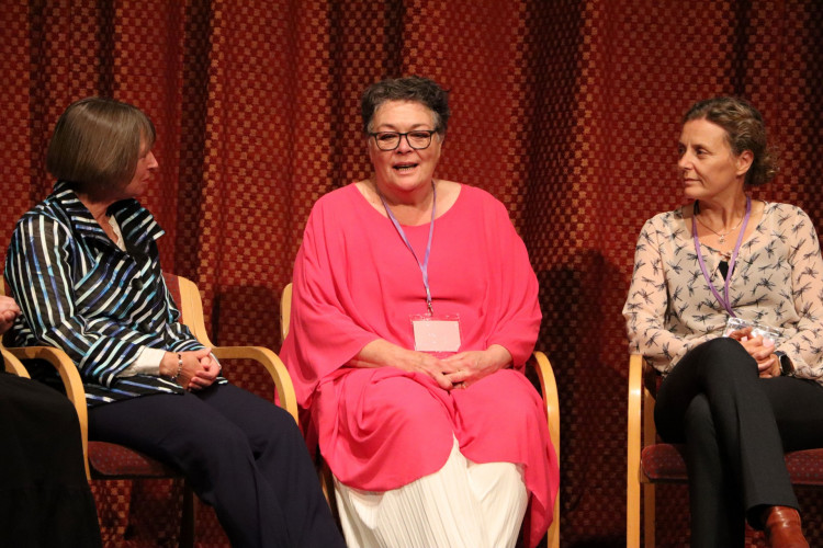 Strode College, Avon and Somerset Police, and actor Sam Beckinsale hosted "Strong Voices, Safe Communities" to combat coercive control and engage employers. (Supplied) 