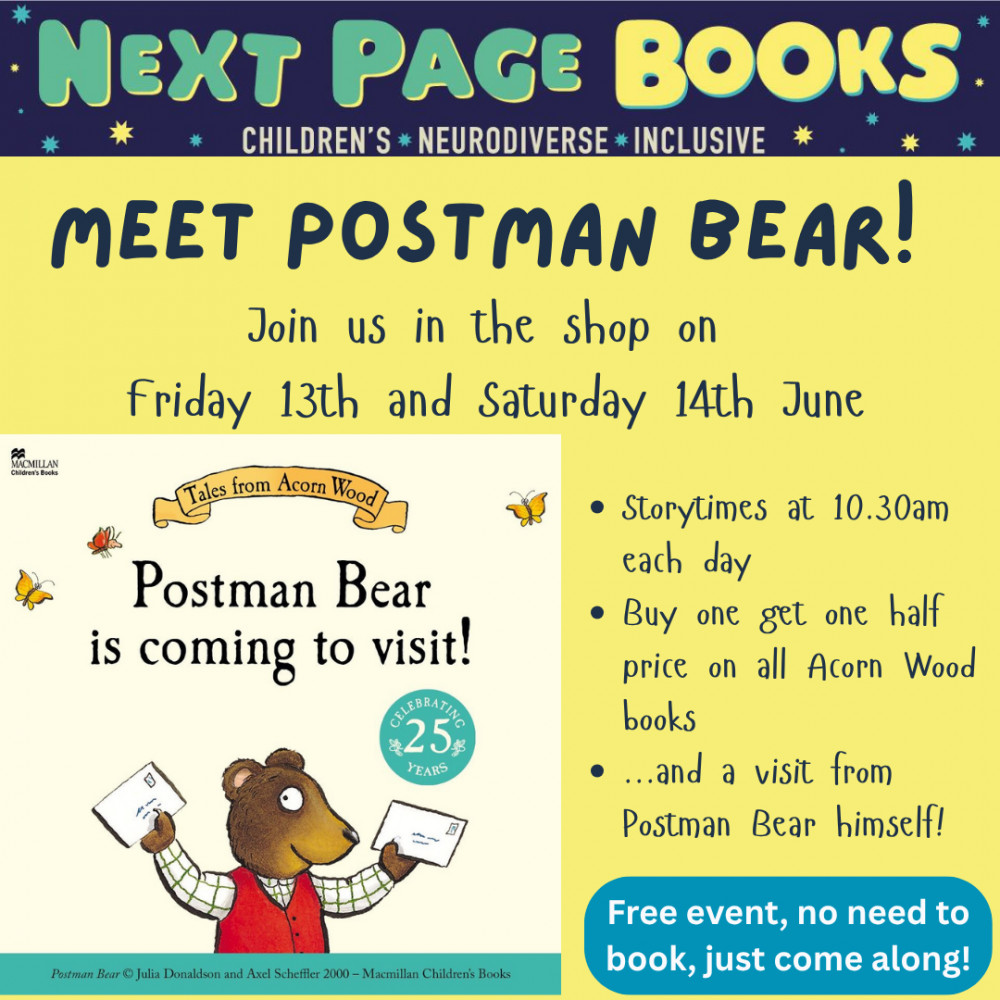 Meet Postman Bear at our FREE Storytimes! Meet Postman Bear at our FREE Storytimes!