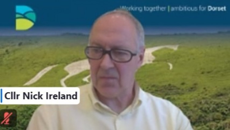 Cllr Nick Ireland took apart in the online discussion