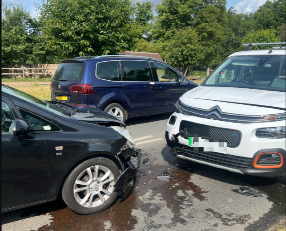 The collision happened on Queens Road in Richmond this morning (Credit: Royal Parks Police) The collision happened on Queens Road in Richmond this morning (Credit: Royal Parks Police)