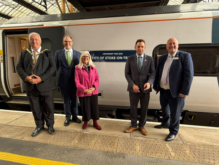 The City of Stoke-on-Trent name plate was unveiled at London Euston earlier today. (SOT CC)