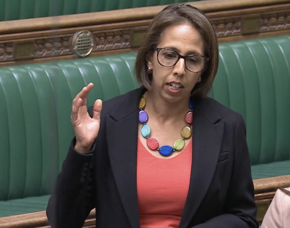 MP Munira Wilson speaking in the House of Commons on 3 June (credit: Parliament TV).