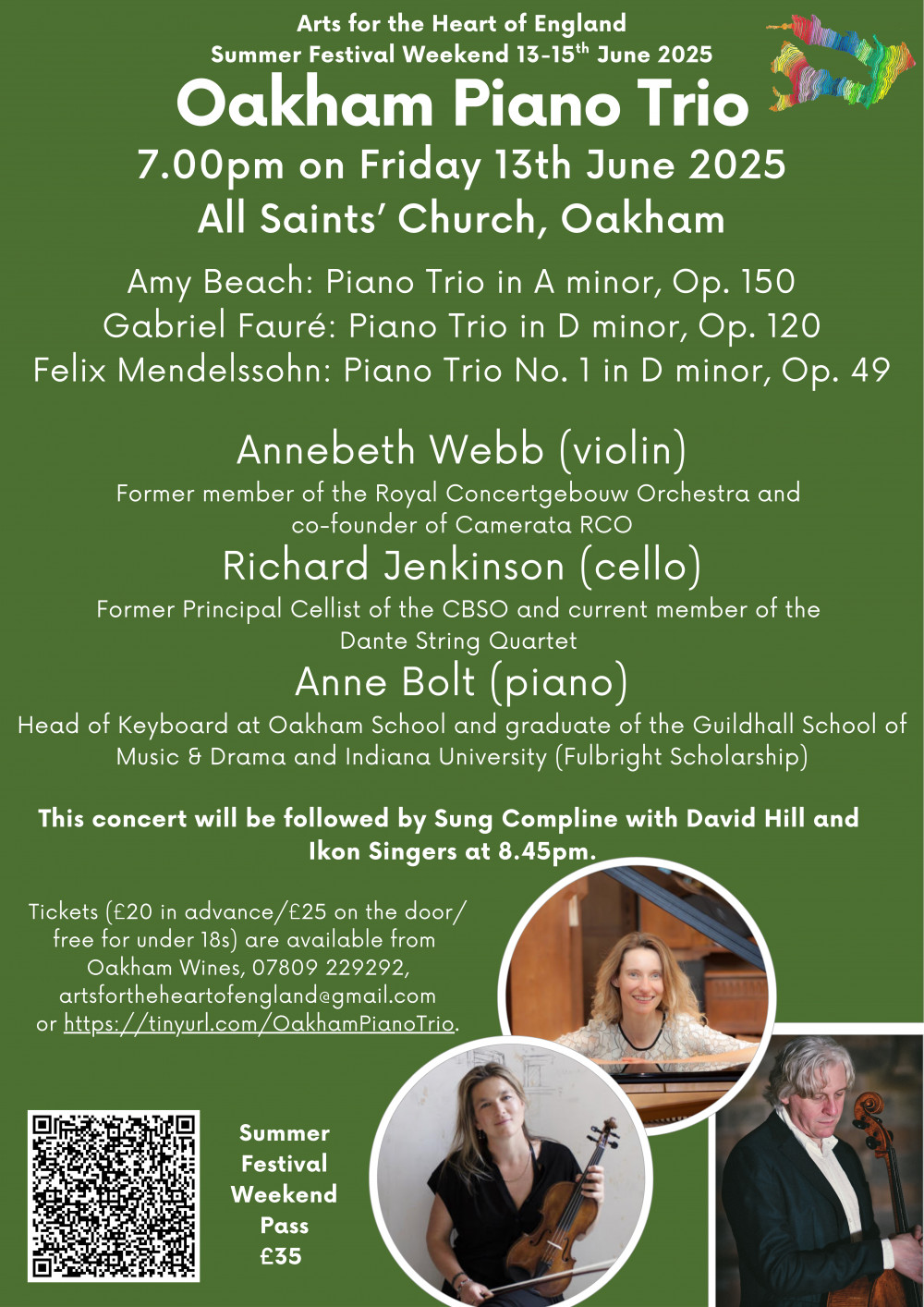 Oakham Piano Trio: Fauré, Beach and Mendelssohn
