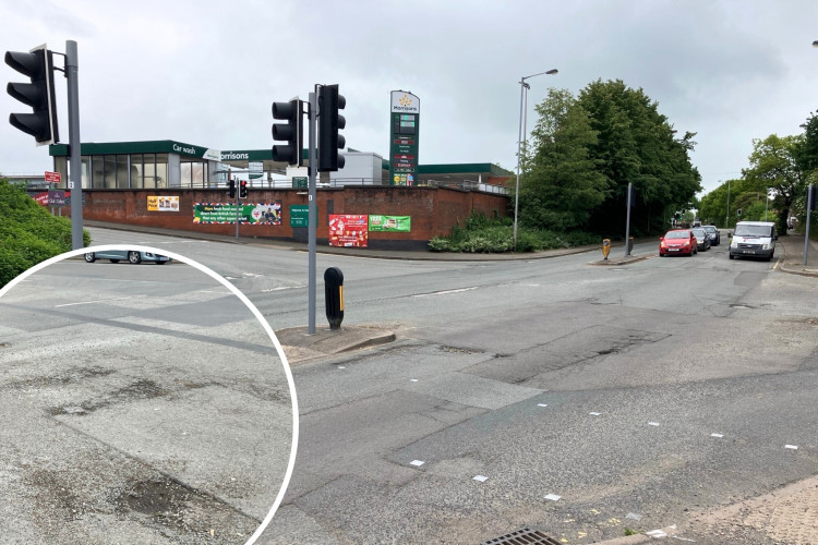 Around six weeks of roadworks on Lower Milehouse Lane start on Monday 9 June. (Staffs CC)