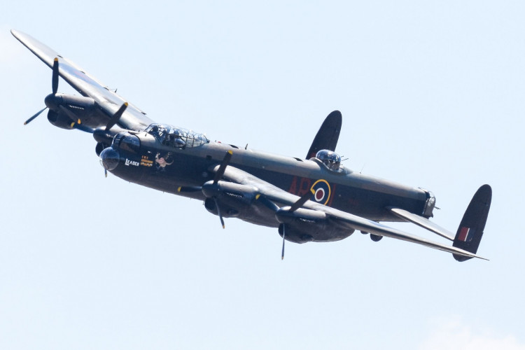 A Lancaster Bomber is due to fly over Stoke-on-Trent later today. (Dave_S)