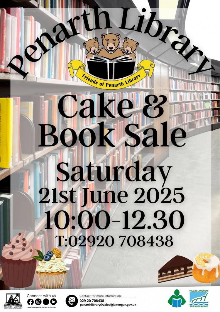 Friends of Penarth Library Cake and Book Sale Friends of Penarth Library Cake and Book Sale