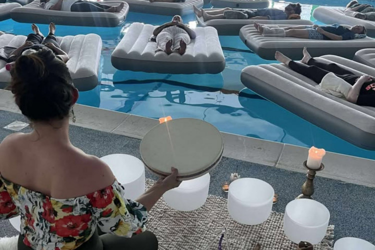 A new 'floating sound bath' is coming to North Staffordshire this summer. (Supplied)