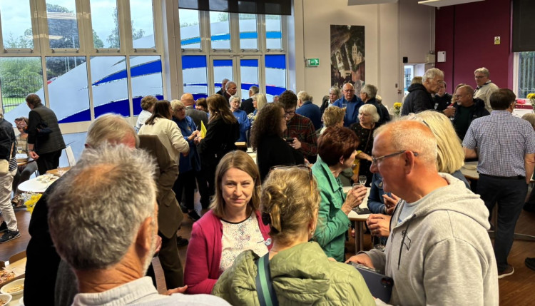 Around 100 people attended the event at Ivanhoe School in Ashby. Photo: Amanda Hack MP's Facebook page