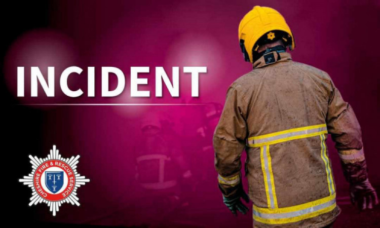 Two teams of firefighters wearing breathing apparatus were sent inside the building (Image via: Cheshire Fire & Rescue)
