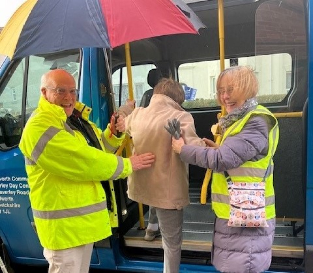 Patrick Stapleton (left) is one of the drivers and many volunteers at Waverley in Kenilworth (image via Waverley) Patrick Stapleton (left) is one of the drivers and many volunteers at Waverley in Kenilworth (image via Waverley)
