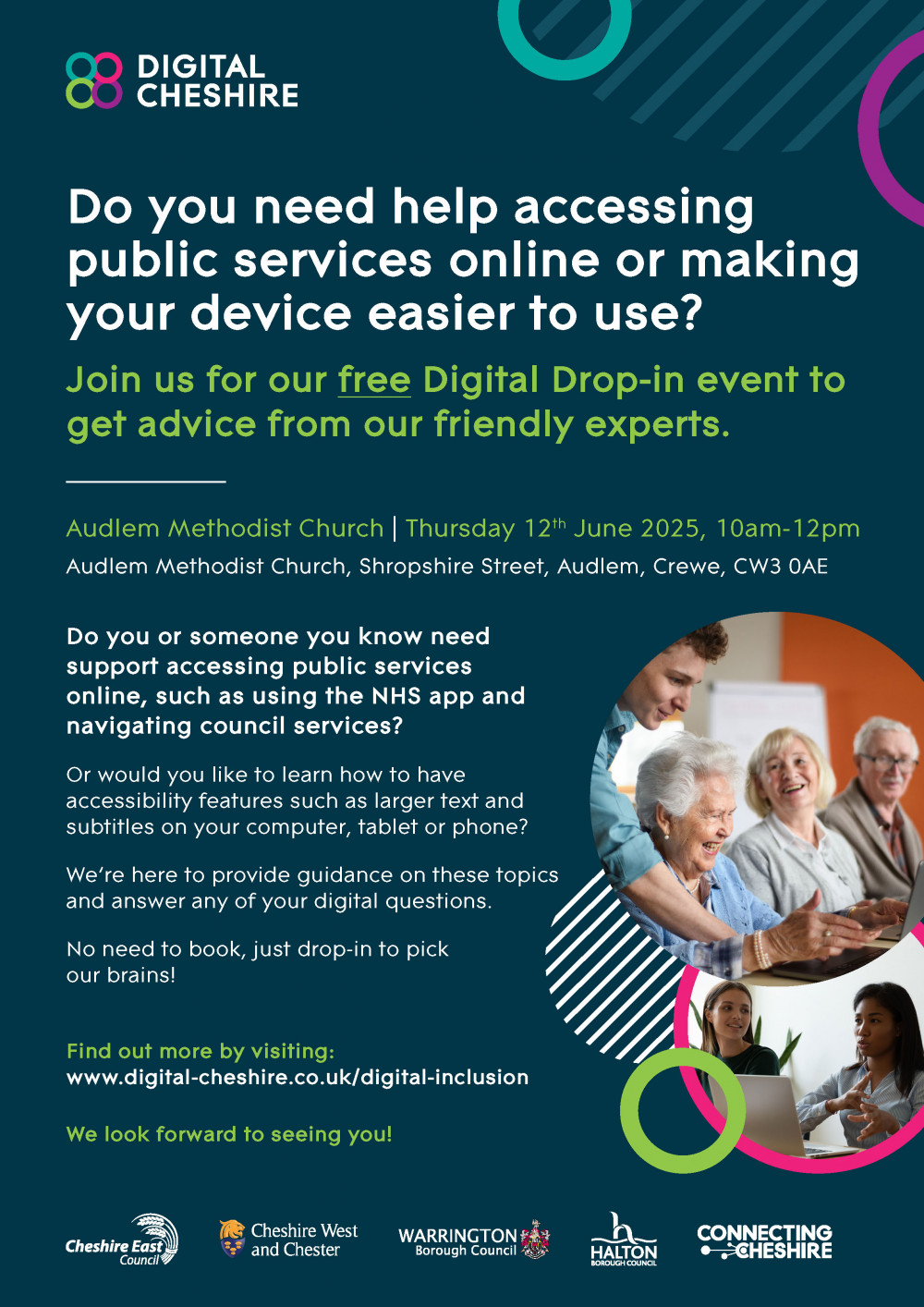 Audlem Digital Cheshire Drop-in Event Audlem Digital Cheshire Drop-in Event
