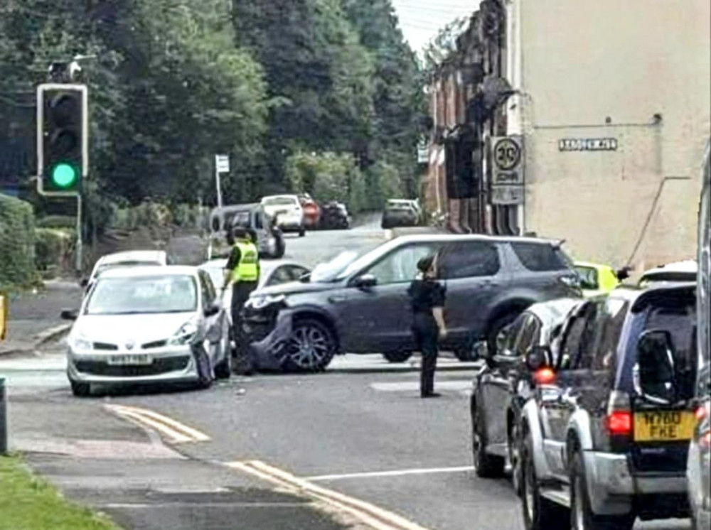 On Monday 9 June, Cheshire Police were alerted to a crash on Broad Street, at the junction with Badger Avenue (Supplied). On Monday 9 June, Cheshire Police were alerted to a crash on Broad Street, at the junction with Badger Avenue (Supplied).
