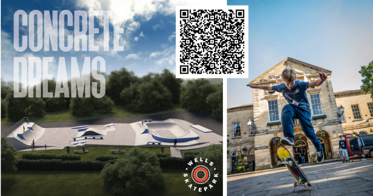 The Wells Skatepark Project has raised over £5,000, uniting 60+ supporters. 