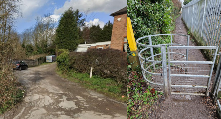 The footpath by Ivanhoe College connecting to the new Money Hill development has been called a 'huge risk' to pedestrians (Photo: Ashby Town Council)