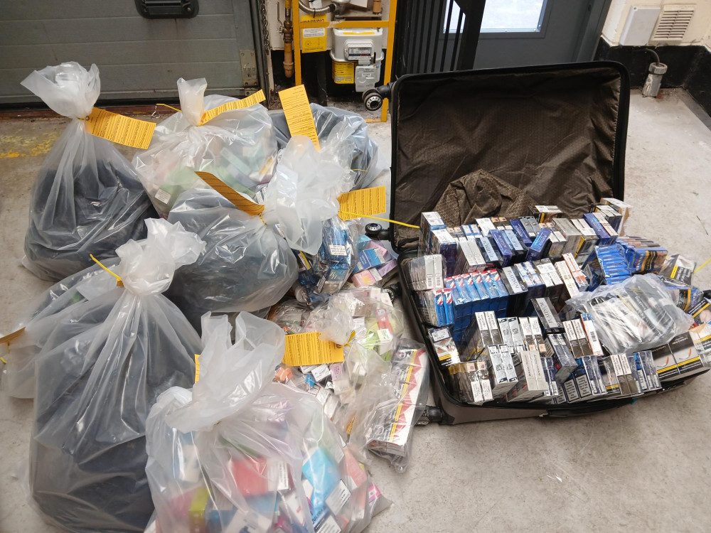 The illegal tobacco products were seized on Tunstall High Street. (SOTCC) The illegal tobacco products were seized on Tunstall High Street. (SOTCC)