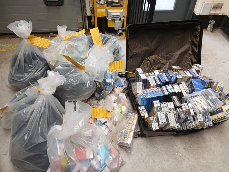 The illegal tobacco products were seized on Tunstall High Street. (SOTCC)