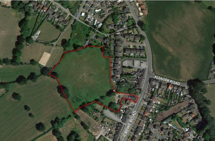The application site at Winterley.  (Google)