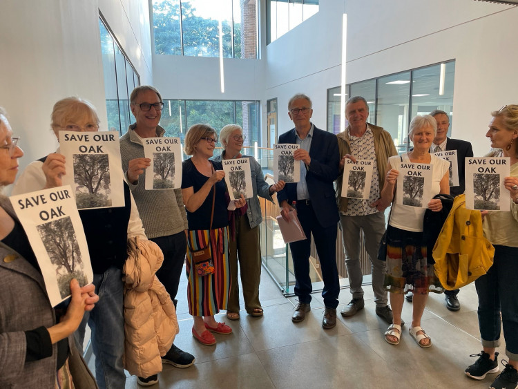 Campaigners at last night's meeting.