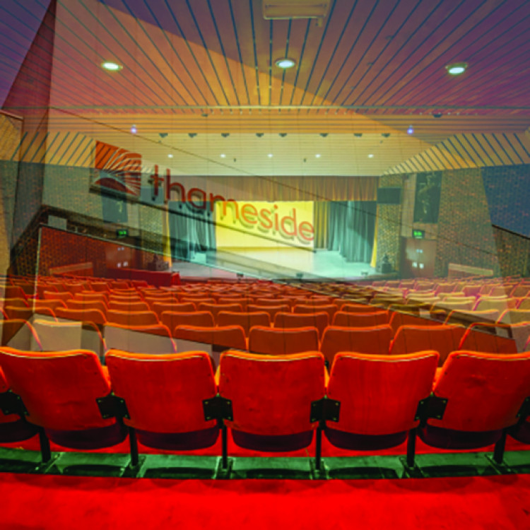 A stage awaits at the Thameside Theatre. 