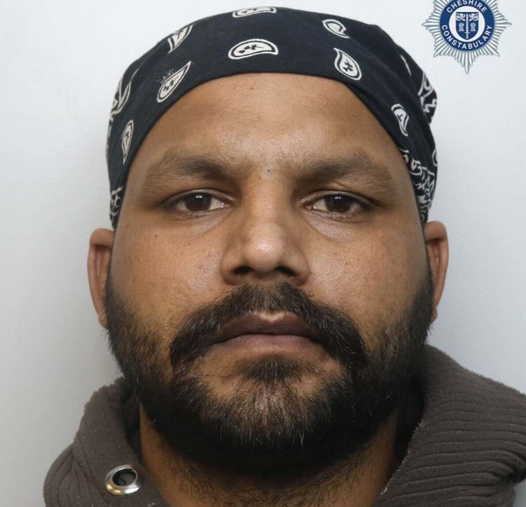 The 30-year-old has now been sentenced to 18 months in prison (Image via: Cheshire Constabulary)